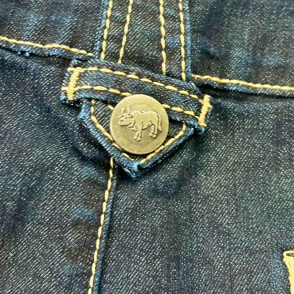 Earl Jeans Sailor Style Dark Denim Jeans Size 14 - Picture 6 of 6